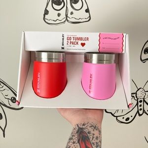 New STANLEY Valentine’s Day Go Tumbler 2 Pack LE Target Red / Cotton Candy